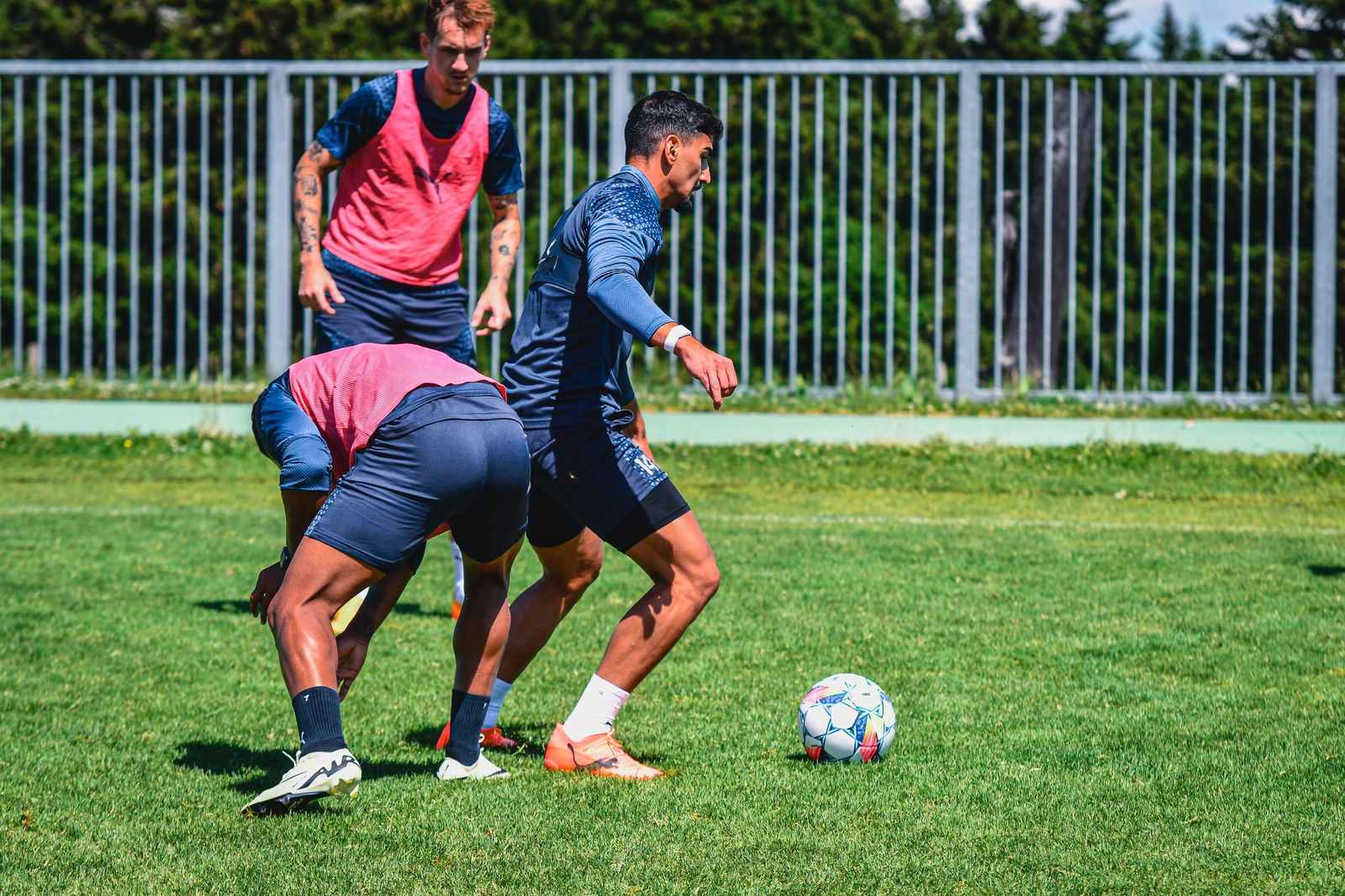 Poslední trénink na soustředění ve Slovinsku