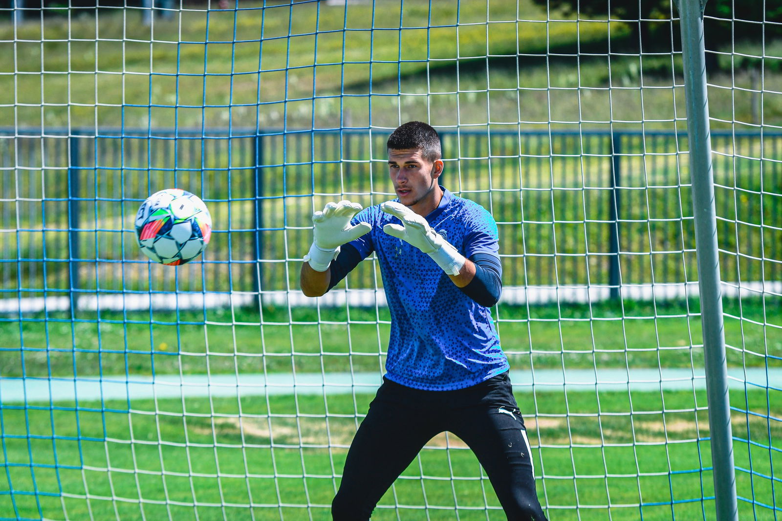 Poslední trénink na soustředění ve Slovinsku