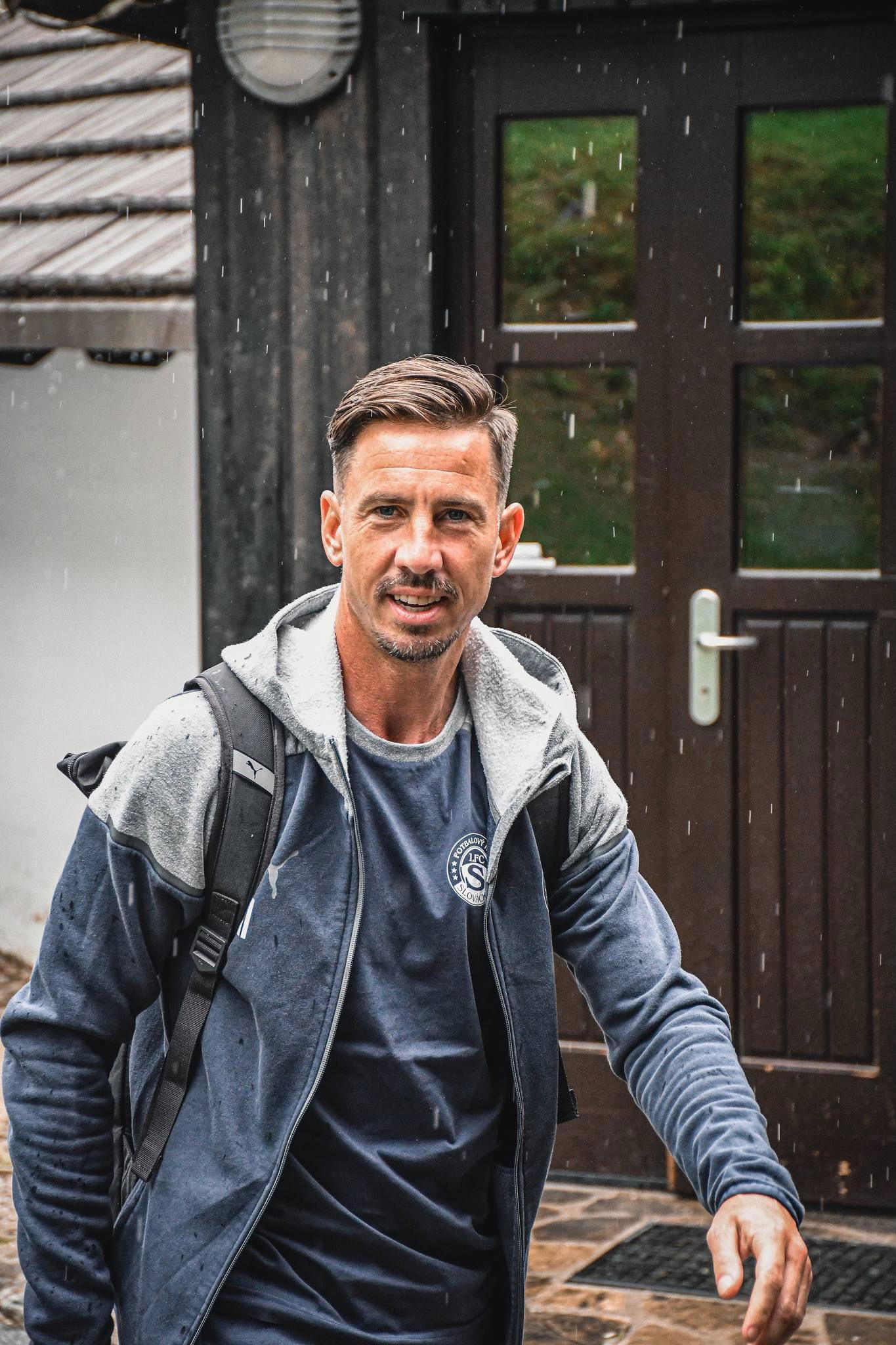 První trénink na soustředění ve Slovinsku