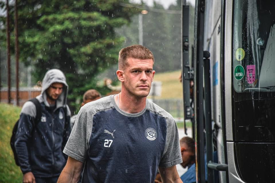 První trénink na soustředění ve Slovinsku