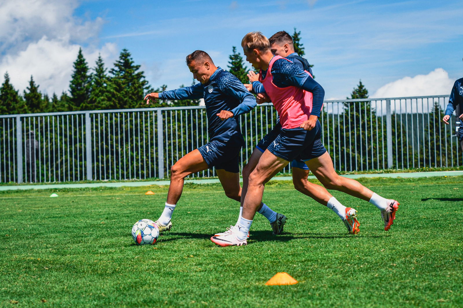 Poslední trénink na soustředění ve Slovinsku