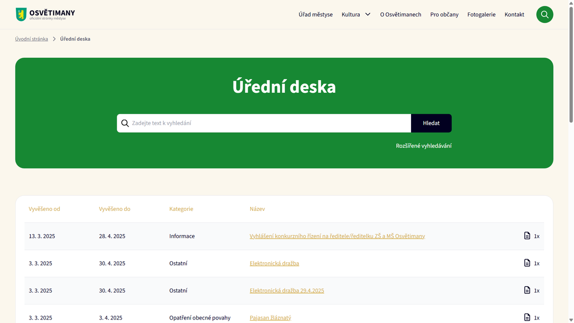 Úřední deska