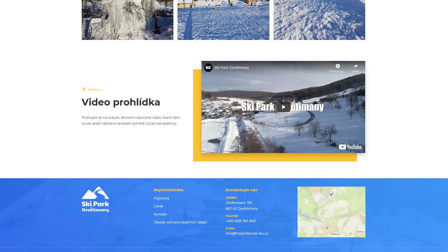 Home page - integration youtube video