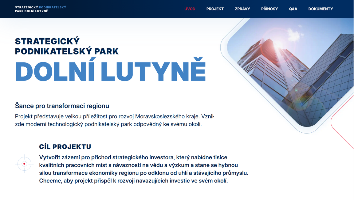 PARK LUTYNĚ Homepage