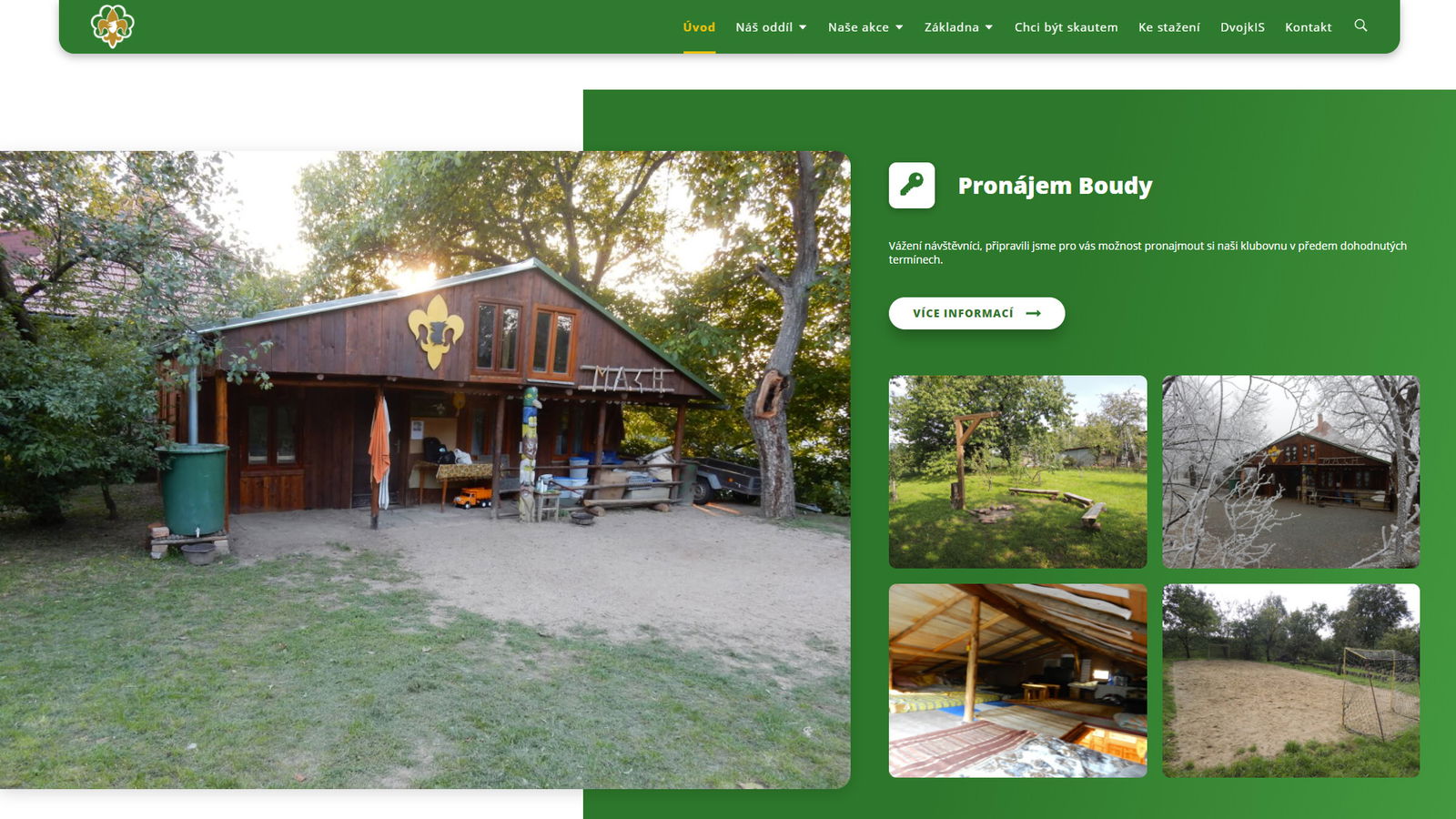 Prezentace oddílové klubovny