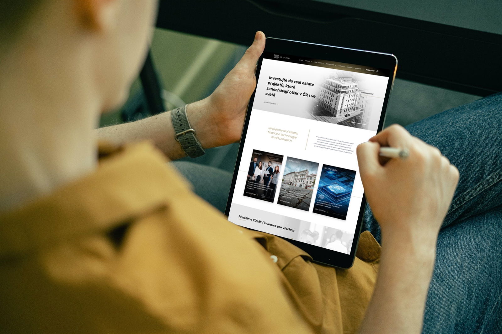 Použití na tabletu