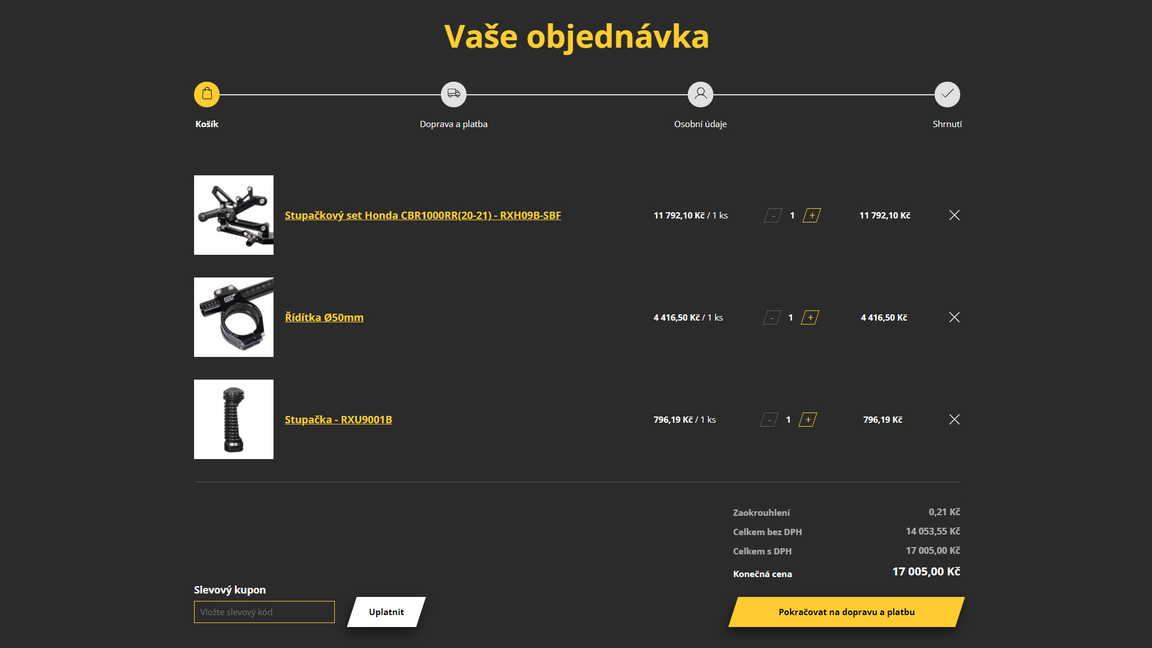 Objednávkový košík