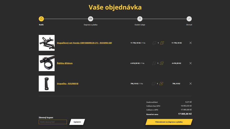 Objednávkový košík