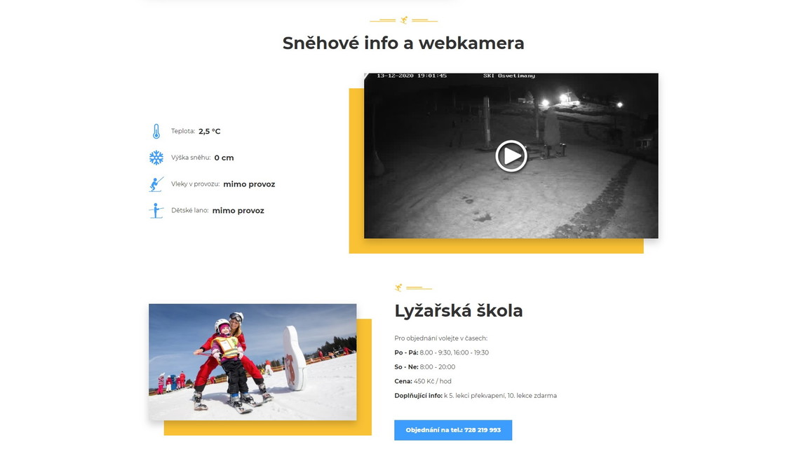 Úvodní stránka - webkamera