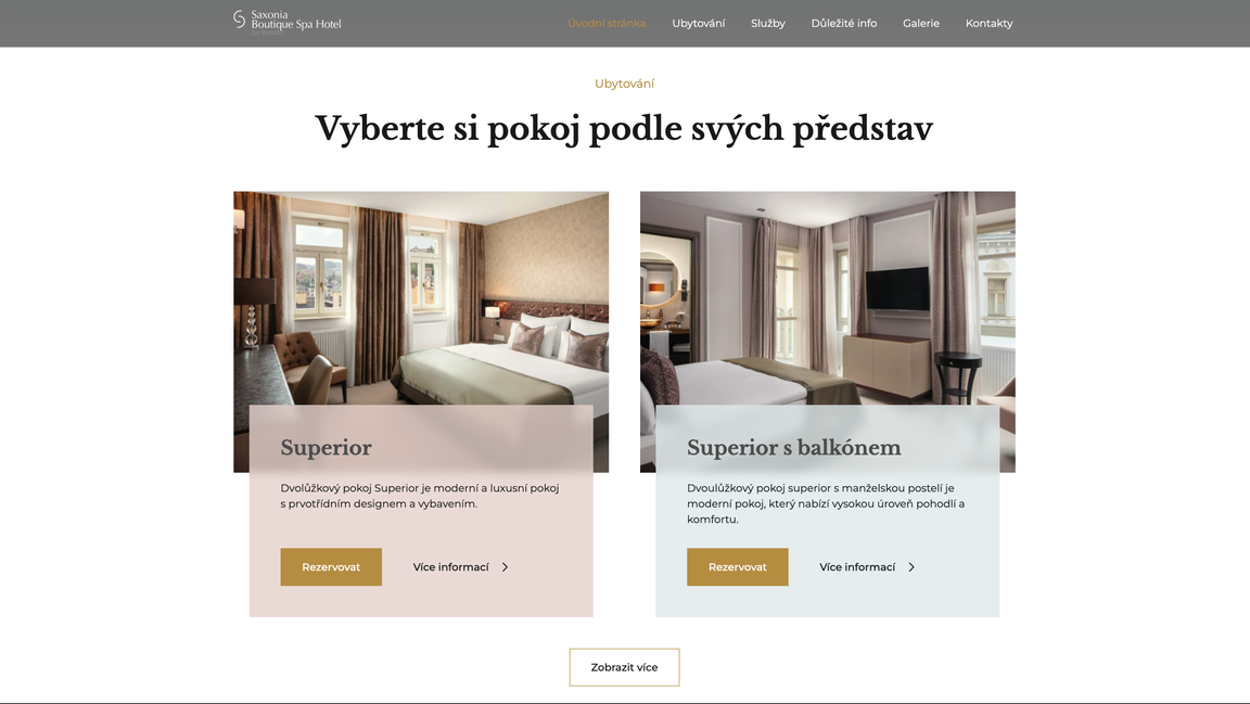 Selection of rooms
