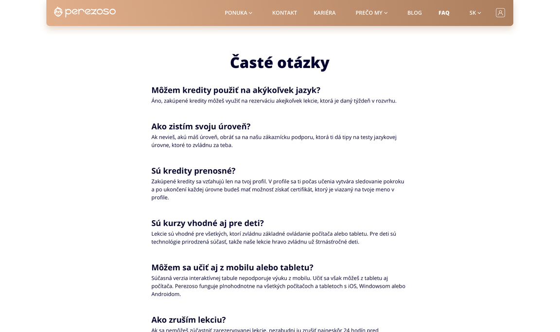 Často kladené otázky