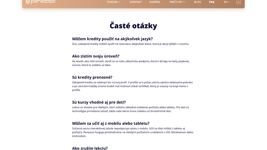 Často kladené otázky