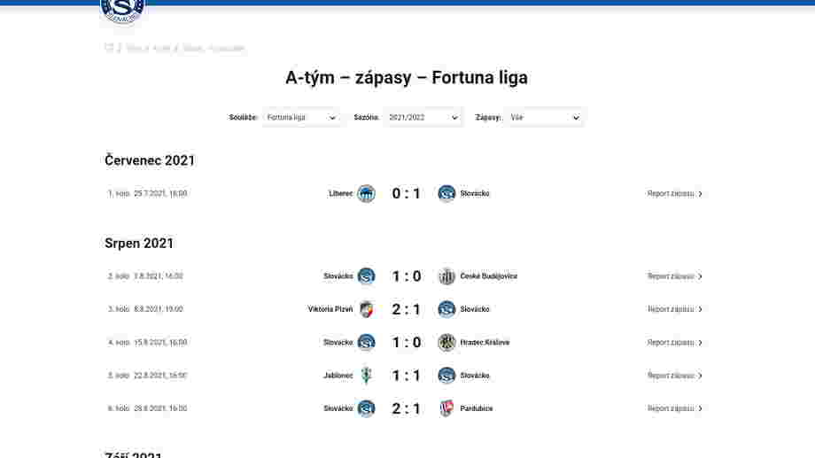 Match results