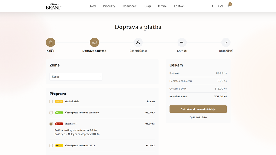 Order cart and order process