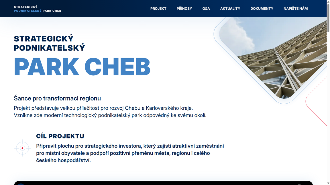 PARK CHEB Hlavní stránka