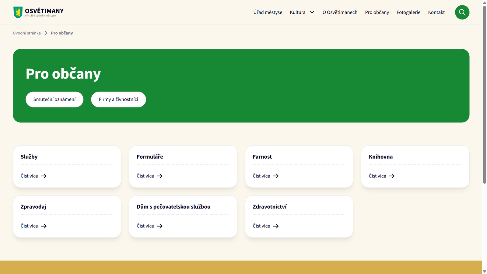 List of folders - for citizens