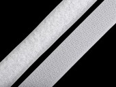 Suchý zip háček + plyš šíře 20 mm, bílý