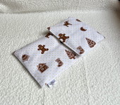 Bederní nahřívací polštářek - Perníčky – S pšenicí