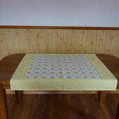 Ubrus - růže + kostka žluté provedení II