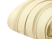 Nekonečný zip spirálový 3 mm - béžový