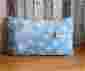 Polštářek flanel fleece- Vločky na modré – 40 x 60 cm