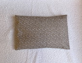 Nahřívací polštářek - Kytička na béžové – S pšenicí a levandulí