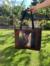 Velká taška - Kočka se zelenýma očima