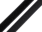 Suchý zip háček + plyš šíře 16 mm, černý
