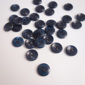 Knoflík modrozelený/průměr 13 mm