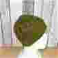 Dámská čepice s copánkovým vzorem - zelená