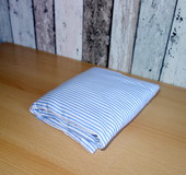 Nahřívací polštářek s pšenicí - Pomněnkově modrý proužek – 55 x 20 cm - bederní