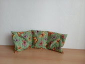 Bio pohanko-špaldový nahřívací polštářek - Barevný motýl – 55 x 20 cm - bederní