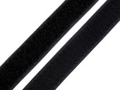 Suchý zip háček + plyš šíře 20 mm, černý