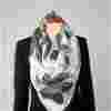 Hedvábný šátek - Karla(90 x 90)