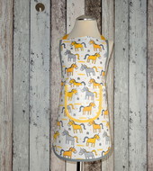 Dětská zástěrka - Jednorožec žlutý – 3 - 7 roků