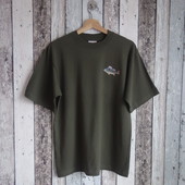 Tričko s výšivkou Okoun - olivová – 146 - 152