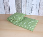 Náhradní povlak na nahřívací polštářek bederní 55 x 20 cm – Puntík na zelené
