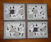 Prostírání kočky-šedá