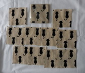 Kočičky- čtverečky 10 x 10 cm (10 ks)
