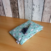 Nahřívací polštářek s pšenicí a levandulí - Méďové na mentolové – 35 x 25 cm - klasický