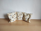 Bio pohankovo-špaldový nahřívací polštářek - Kočky na béžové – 55 x 20 cm - bederní