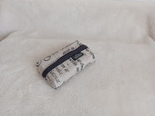 Elegantní látkový obal na kapesníčky – Písmo na režné