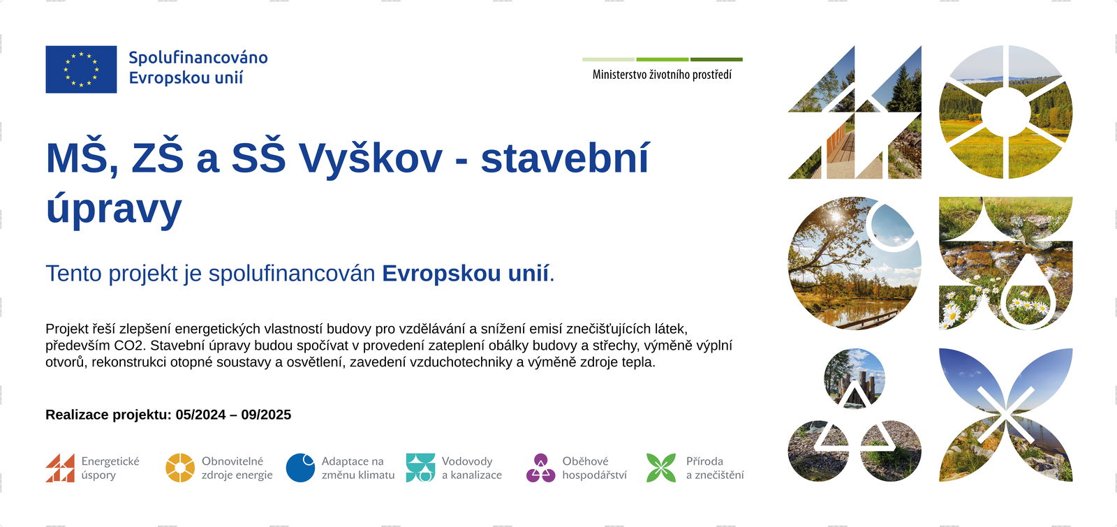 Stavební úpravy projekt mš zš vyškov
