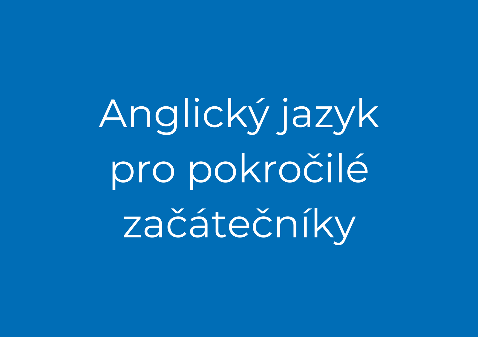 Německý jazyk pro pokročilé
