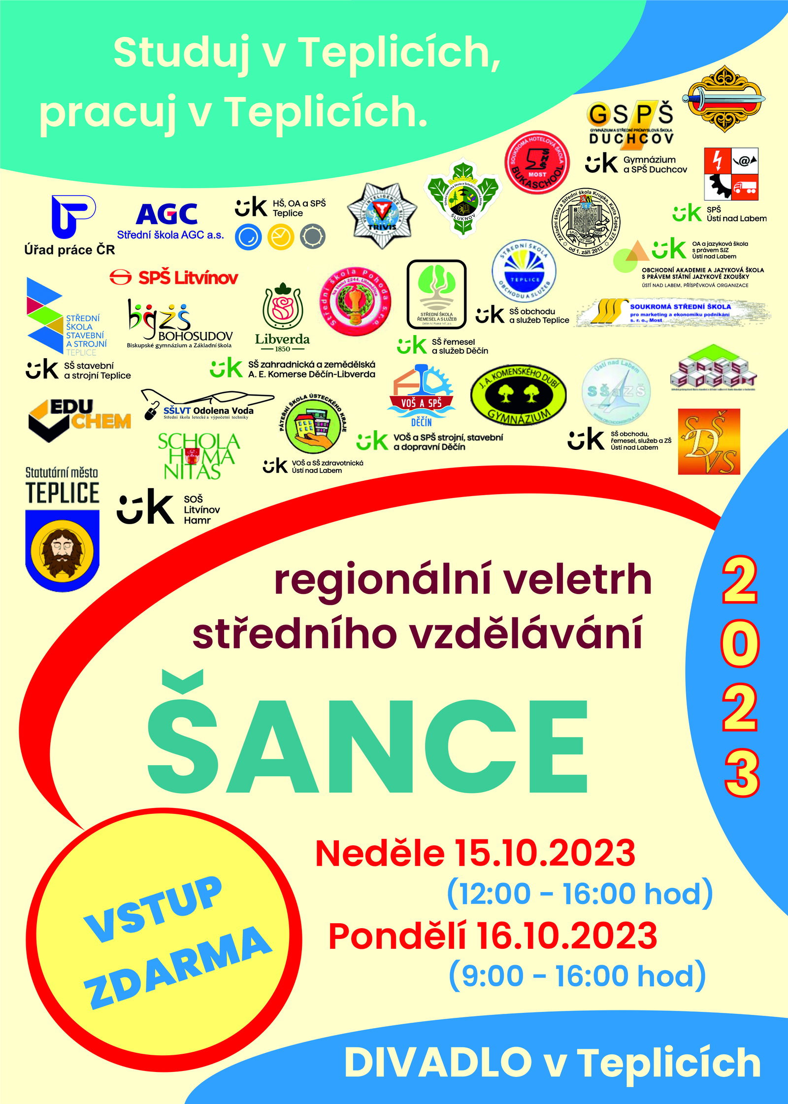 Leták ŠANCE 2023 
