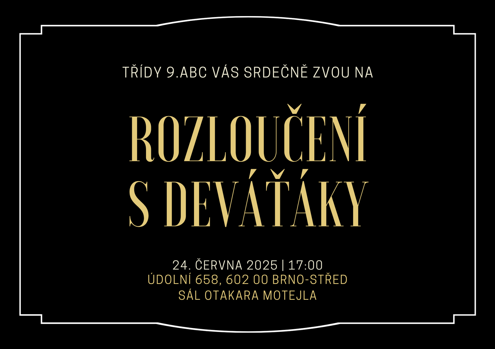 Rozloučení s devátaky 2025