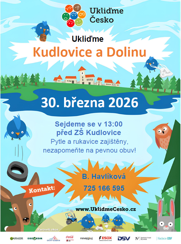 Ukliďme Kudlovice a Dolinu 2026