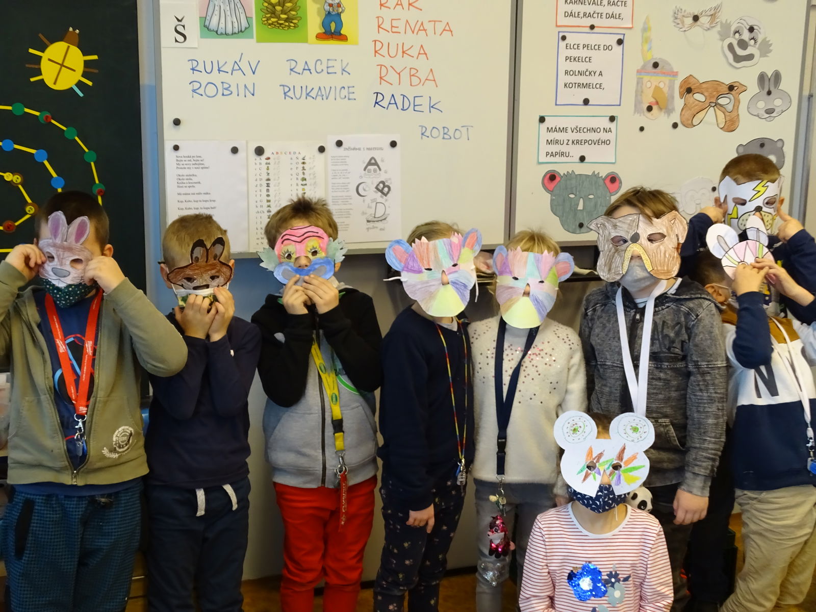 Masopustní masky.