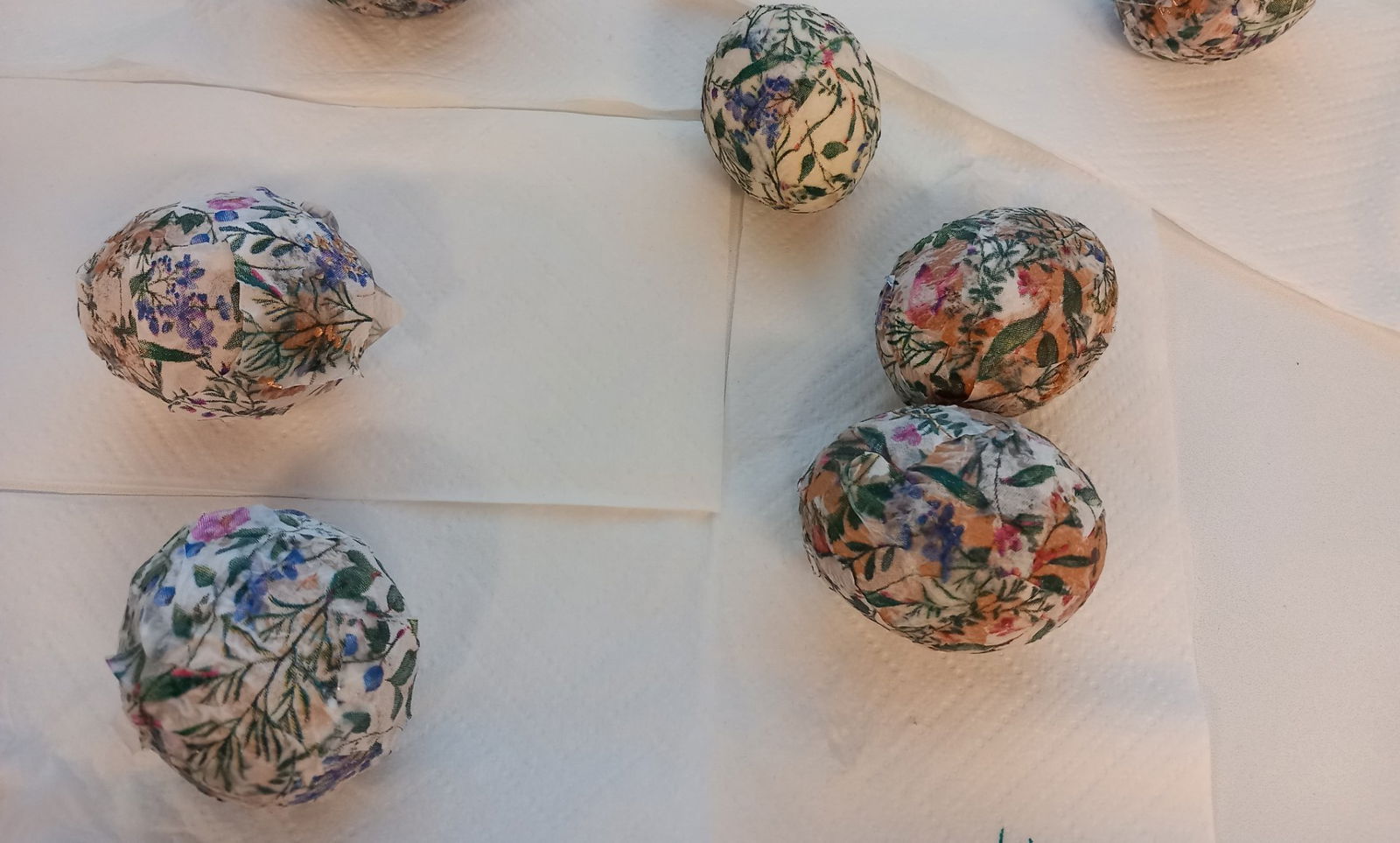 vajíčka z ubrousku