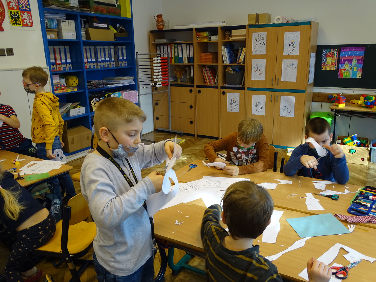 Stříhání kostry.